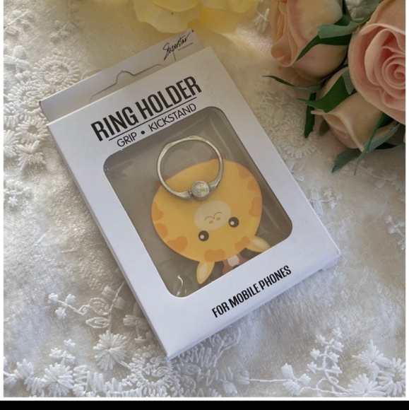 Gave away for Christmas Kuwaii Cute Animal cell phone 360 degree ring stand - Picture 6 of 9